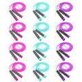 Jump Rope For Kids,Adjustable Soft Skipping Rope,Toddler Jump Rope With Skin-Friendly Foam Handles For Kids, Boys,Girls,Women, Men,Exercise Activity,Outdoor Fitness - color: 12-Pack(Rose Pink x4+Blue*4+Purple*4)