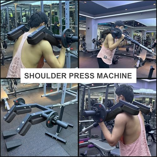 Viking Press Landmine Handle for 2-Inch Barbell, Hack Squat T-Bar Row Attachment Strength Training Accessories, Shoulder Press Landmine Attachment Equipment - color: Style G
