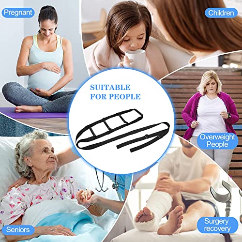 Pull Up Bed Ladder Assist,Assist Device with Handle Grips,Adjustable Length Bed Lift, Sit Up Helper Bed Assistance, Mobility Aid or Elderly, Senior, Injury Recovery Patient, Pregnant - color: Black 4 Hand Grips