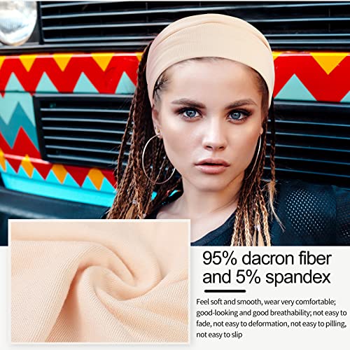 Panleding 12 Pcs Stretchy Headbands for Women, Absorbed Sport Headband Soft Twist Knotted Headbands for Daily Life Yoga Workout - color: Dark Serial