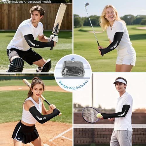 ComfiTECH Wrist and Arm Ice Pack Wrap for Athletes, Targeted Recovery for Pitchers, Golfers and Tennis Players, Features an Extended Sleeve Design with Cooling Flexible Gel for Arm, Elbow & Wrist, M - size: Medium