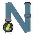 20mm Nylon Sport Ankle/Arm Band Compatibel with Galaxy Watch 7/6/5/4/FE 44mm 40mm/Watch 5 Pro/ 6 Classic 47mm 43mm/ 4 Classic Strap,Elastic Oberarmband Bicep Band for Women Men - color: Blue