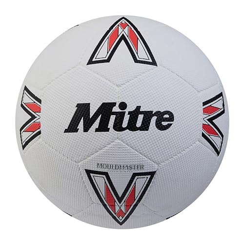 Mitre Recreation Soccer Ball - color: Super Dimple - White/Black/Red, size: 3