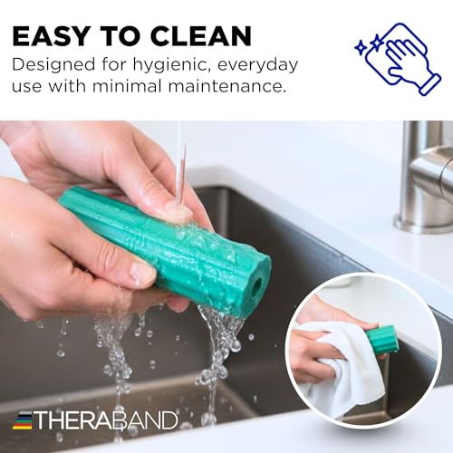 THERABAND Foot Roller for Plantar Fasciitis, Arch & Heel Massager, Green | Textured foot roller for plantar fasciitis, arch and heel massage - compact enough to use at a desk or chair - style: Original