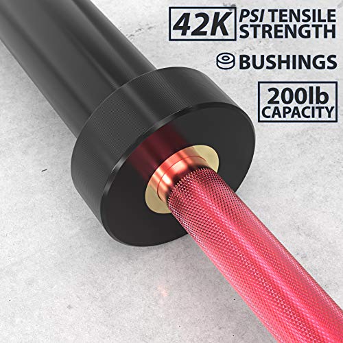 Synergee 15 lb Technique Bar – Aluminum Training Bar - color: Red