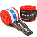 Meister Adult 180" Semi-Elastic Hand Wraps for MMA & Boxing (Pair) - color: American