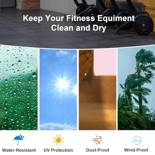 Rowing Machine Cover, Rower Outdoor Cover for Concept 2 Rowing Machine Waterproof Row Machine Cover for Hydrow Rowing Machine, Dustproof Fitness Equipment Protective Cover - size: 44"L×19.6"W×52" H