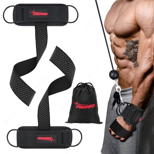 Lifting Straps With D Ring for Weightlifting, Cable Machine, Comfortable Wrist Brace Enhanced Grip for Gym Wrist Straps for Men Woman - size: L