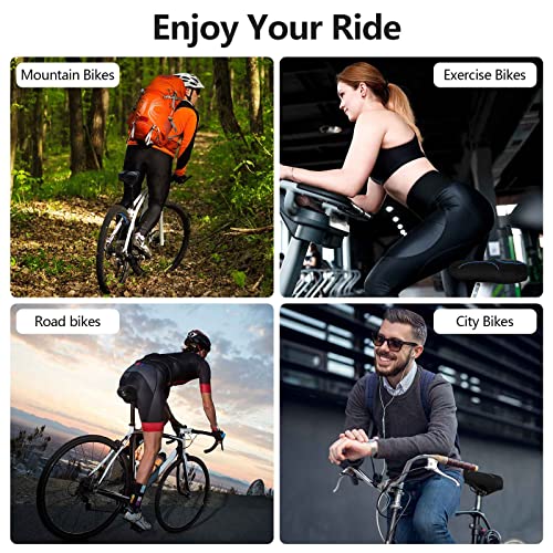 Bike Seat Cushion Gel Padded Bike Seat Cover Extra Soft Comfy for Men Women Comfort,with Peloton Stationary, Exercise, Mountain Bikes, Road & Electric - color: Blue