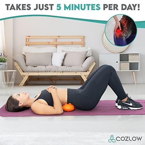 COZLOW Hip Massager for Psoas Release (Extra Firm), Sciatica & Piriformis Syndrome Pain Relief, Trigger Point Massage Tool for Hip & Lower Back Pain - style: Extra Firm