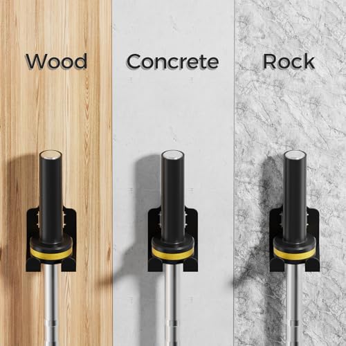 JNIHEEP Barbell Wall Holder,Olympic Hanger,Garage Gym Bar Wall Rack,Vertical Barbell Mount Rack,Space Saving Commercial or Home Gym Accessory,Holds Under 33mm Bar Size(Black) - color: Black 1 hook