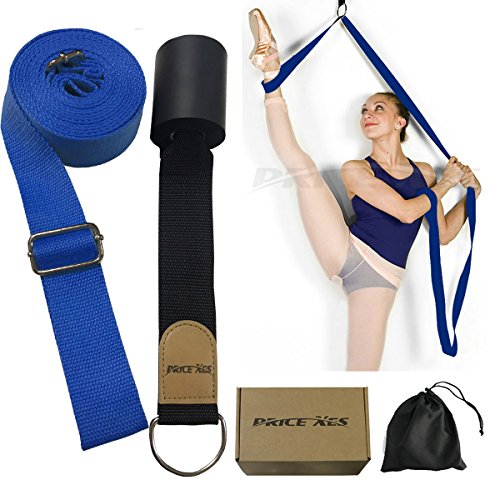 Leg Stretcher, Door Flexibility & Stretching Leg Strap - Great for Ballet Cheer Dance Gymnastics or Any Sport Leg Stretcher Door Flexibility Trainer Premium Stretching Equipment - color: Dark Blue