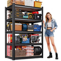71"H-32"W-14"DGarage Shelving-5 Tier Garage Storage Shelves,Adjustable Heavy Duty Metal Shelving Unit and Storage Large Rack,Utility Steel Shelf For Warehouse Industrial Pantry Basement Organizers - size: MDF/32"Wx14"Dx71"H