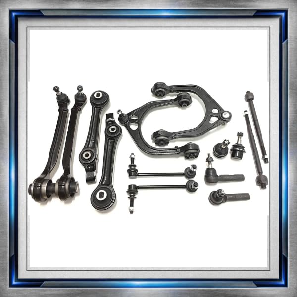 PartsW 14pc ES3571 EV80702 K620257 K620258 K620177 K620178 K80996 Suspension Steering Kit for Dodge Charger 2006-2010 Control Arm Tie Rod Ball Joint Sway Bar for Challenger Chrysler 300 RWD - size: 1. Control Arms, Tie Rods, Ball Joints 14Pc