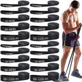 Thenshop 20 Pcs 4 Sets Resistance Bands 5 Levels Pull up Assistance Bands Long Heavy Duty Exercise Workout Band Straps for Working Out Muscle Training Physical Therapy Muscle Training Men and Women