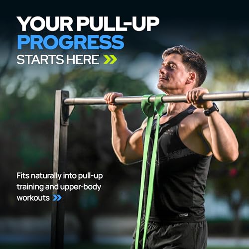 Iron Core Fitness Gym Quality Long Resistance Bands Multi Pack of 5- Loved by Fitness Pros for Group Workouts in Gyms, Boxes, Studios and Bootcamps. Perfect for Pull Ups, Strength Training, Mobility - color: #5 Green, X-Large