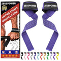 Lifting Straps Wrist Straps for Weightlifting Gym Straps Weight Lifting Deadlift Workout Women Men Dumbbell Straps for Hand RDL Strap Exercise Straps Dead Lift Cotton Neoprene Padded Zeus Power - color: 03-Navy Blue Silicone