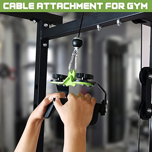Adjustable Lat Pull down Bar, Cable Machine Attachments for Gym, Home Gym Fitness T-bar Row Pulldown Attachments, Lat Pull Down Machine Wide Grip Neutral Grip Handle - color: SP-01