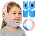 REVIX Teeth Ice Pack Head Wrap for Kids Ice Pack for Face with 3D Fit, Reusable Hot Cold Compress for Cheek & Jaw Relief, Ideal for Tonsillectomy Recovery, Adorable Unicorn Pattern, Pink