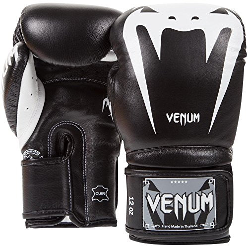Venum Giant 3.0 Boxing Gloves - Nappa Leather - color: Black/White, size: 12 oz