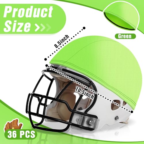 Ramede Football Helmet Covers for Practice Scrimmage Cap Helmet Cover Scrimmage Cap for Youth Adult Football Hockey Training Accessories 10.4 Inch in Diameter - color: Green, size: Regular Style