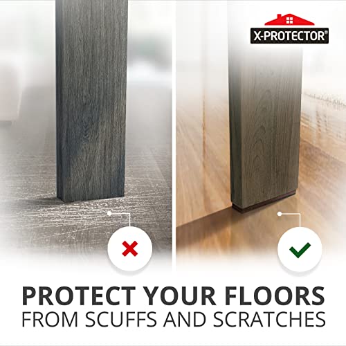 X-PROTECTOR Non-Slip Furniture Pads 8PCS 1.5”x5” Rubber Furniture Grippers | Self-Adhesive Floor Protectors Grips for Furniture Feet - Non Skid Furniture Pad Floor Protectors - Keep Furniture in Place! - size: 1.5 x 5 inch 8 Rectangular