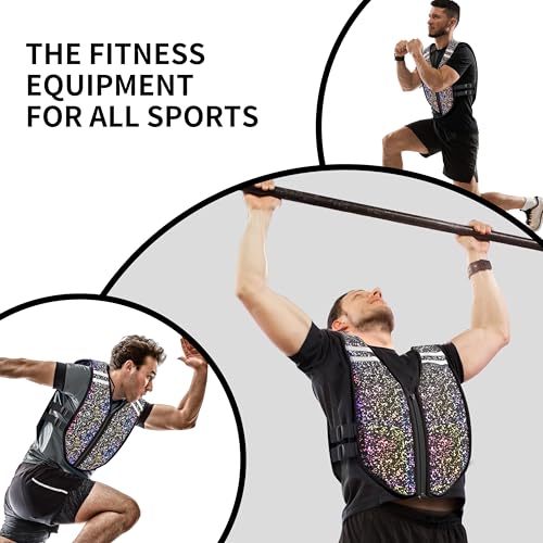 PROIRON Weighted Vest Soft Washable for Men Women 6.5lbs/11lbs/17.5lbs/22lbs,Fully Reflective Running Weight Vest,No Leakage Weighted Vest for Fitness,Workout,Weight Loss,Strength Training - size: 17.5 lb
