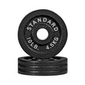 CAP Barbell 2-Inch Olympic Weight Plate | Multiple Options - size: 10 lb - Set of 4, style: Classic - Black