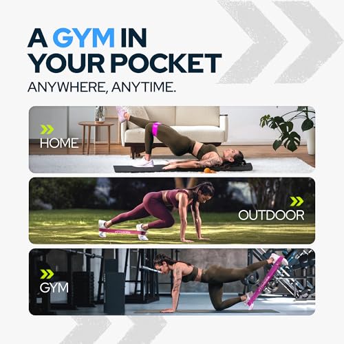 Sculpt Your Dream Glutes and Abs with Non-Slip Mini Loop Resistance Bands and Core Sliders for Working Out– Durable and Portable Equipment for Booty Gains, Core Strength, and Total Body Workouts