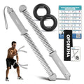 Weighted Ropeless Battle Rope for Home Gym, with Grip Strengthener & Poster | Portable Cordless Battle Rope with Storage Bag for HIIT, Strength, High Calorie Burn & Quiet Cardio Training Men & Women(2PC)