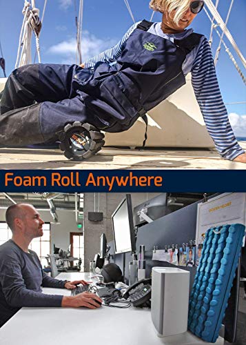 Brazyn Morph Foam Roller: Collapsible Travel Foam Roller for Back Pain Relief, Workout Muscle Recovery, Back Massager, Deep Tissue Leg Massage, Back Cracker (Midnight, Alpha Series (Deep Tissue)) - color: Midnight, size: Deep Tissue