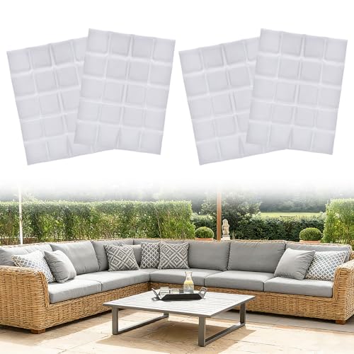 Apipi 4 Pack Wind Resistant Weighted Pillow Inserts for Outdoor, 1lb Each | Hidden Weighted Inserts, Help Keep Pillows in Place, Easy to Install & Remove for Windy Patios, Beach, Desert, 8" x 7"