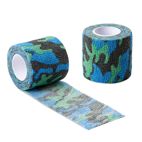 Sensi Wrap Grip Cover Sports Self Bandage Rolls 2-inch x 5-Yards 24pcs (Navy Seals) - color: Navy Seals