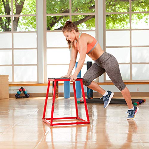 JFIT Plyometric Boxes - Made in Taiwan NO Assembly Required Single - Height Box Set and Adjustable Box Options Plyometric Platform and Jumping Agility Box for Training Conditioning Strength Training - style: 12",18",24",30" (Set of 4 Plyo Boxes)