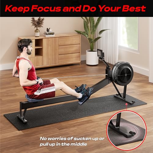 Bike Trainer Mat Compatible with Peloton Bike, for Treadmill & Row, THK 6mm, Under Mat Protect Hardwood Floor Carpet, Trainer Accessory for Indoor Stationary Exercise Bicycle - size: 30x102", style: Black Style