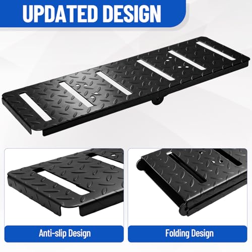 Boat Trailer Tongue Walkway Platform, Folding Design, Heavy Duty Steel Material, Boat Trailer Step Platform, Easy Bolt-On Installation