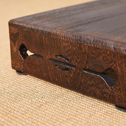 Wood Bed Step Stool,Wide Wooden Stepping Stool for Kids & Adults,Desk Foot Stool,4 inch Step Stool,Low Footrest Step Platform,Surface 15.8"x11.8"