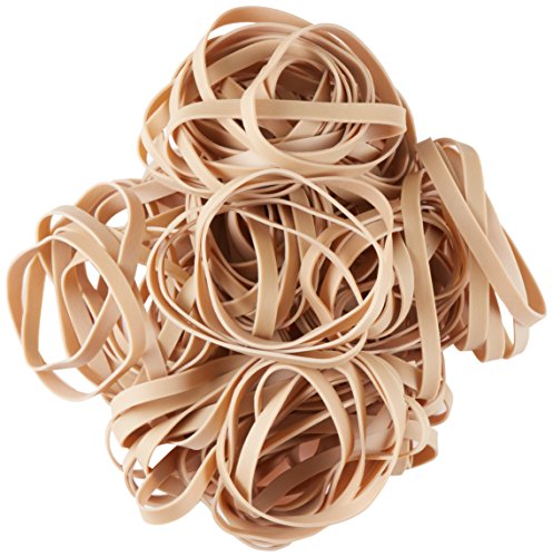Amazon Basics Rubber Bands, Office Supplies, Size 64 (1/4"), 320 Bands/1 lb Pack, 3-Pack, Tan - size: Size 64, style: 3-Pack