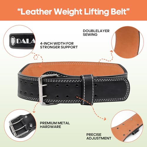 Weight Lifting Belt Gym Fitness, Padded Cowhide Leather Weightlifting Belt, Functional Powerlifting Belt Adjustable Weightlifting Belt - color: Blue, size: X-Large