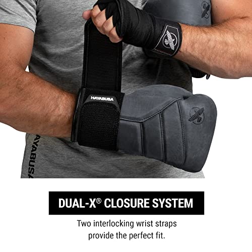 Hayabusa T3 LX Leather Boxing Gloves | Leather Boxing Gloves, Training Gloves Men and Women, Sparring Gloves, Heavy Bag Gloves, 16oz Boxing Gloves, Muay Thai Gloves - color: Obsidian, size: 16oz