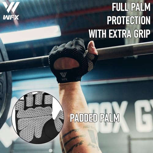 WESTWOOD FOX Weight Lifting Gloves for Men Women Gym Gloves with Wrist Wrap Support for Workout Training Exercise Fitness Hanging, Pull ups for Dumbbell, Cycling - color: Blacks, size: Medium