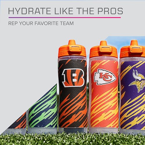 Gatorade Gx NFL Non-Slip Squeeze Bottles, 30 fl oz, Gx Hydration System - color: Miami Dolphins