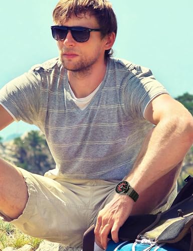 Nylon Band Compatible with Samsung Galaxy Watch 7/FE/6/5 Pro 4 3/Watch 4 6 Classic/Active/Gear S2 S3 Frontier Band, 20mm 22mm Sport Loop Strap for Galaxy Watch 47mm 43mm 45mm 40mm 44mm 42mm 46mm 41mm - color: Sport- Pink, size: 22mm