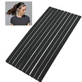 Girls Sport Headbands Non-Slip Hairband - Athletic Grip Elastic Single Skinny Sweatbands for Guide Sweat When Running Soccer Basketball Yoga Tennis Cycling 10 Pack - color: Black 10pcs