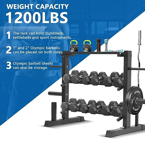 Adjustable Dumbbell Rack, Organizer Stand, Storage Rack for Kettlebells