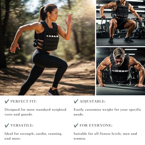 Mavee Fractional Weight Vest Plates, Rustproof Solid Steel Inserts for Rucking, Tactical Carrier & Strength Training - color: Silver (Electroplated), size: 5.9 Inch (8 Pack / 3.5 Lbs)