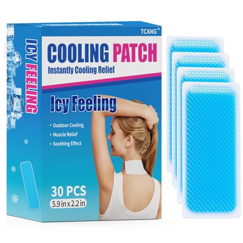 30 Pack Instant Cooling Ice Packs for Outdoor Activities Summer Heat Relief - Large Disposable Cooling Patches for Neck Body, Camping Hiking Sports, Instant Temperature Drop - size: 30 Packs