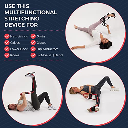 IdealStretch - Leg Stretcher - Hamstring Stretcher - Hip Stretcher - Lower Back Stretcher, & Calf Stretcher - Stretching Equipment - Original Patented - Harmstring Recovery