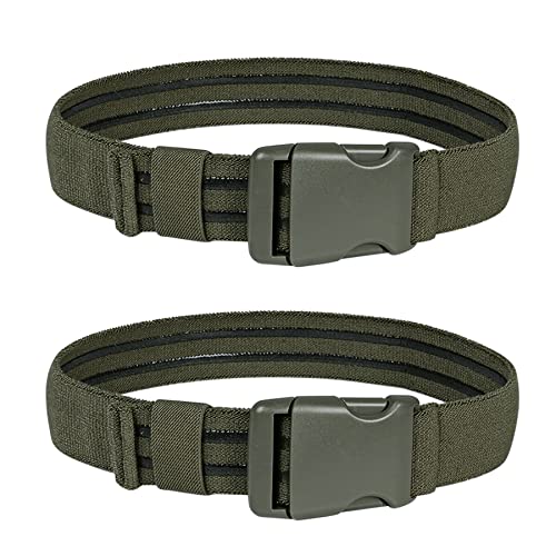 IDOGEAR Tactical Leg Strap Thigh Belt for Holster Knife Elastic Thigh Strap Outdoors EDC Leg Hanger with Quick-Release Buckle - color: Ranger Green2