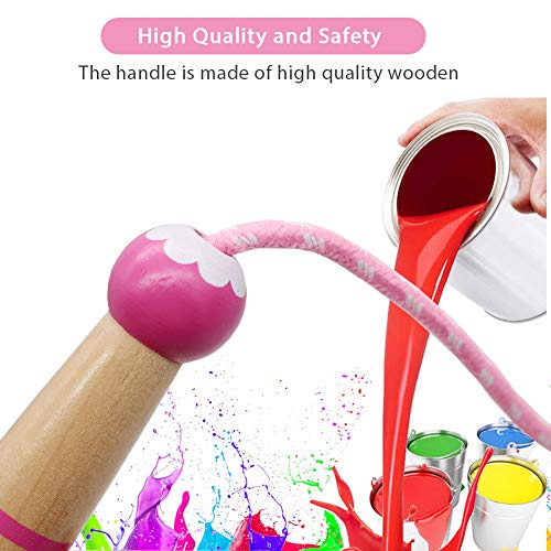 Jump Rope Kids, 7ft Adjustable Cotton Skipping Rope with Wooden Handle for Boys and Girls Fitness Outdoor Exercise - style: Pink